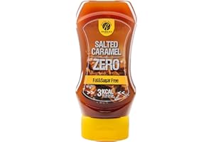 Rabeko Zero Sauce - caramel salé, 1 x 350ml - produits sains à faible teneur en glucides à teneur réduite en calories et en matières grasses pour salade, frites, hamburgers - sans gluten ni lactose