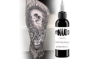 NAUDILIFE UMIKAkitchen Czarny tusz do tatuażu – dynamiczny makijaż permanentny do podszewki tatuażu i cieniowania makijażu ciała (120 ml)