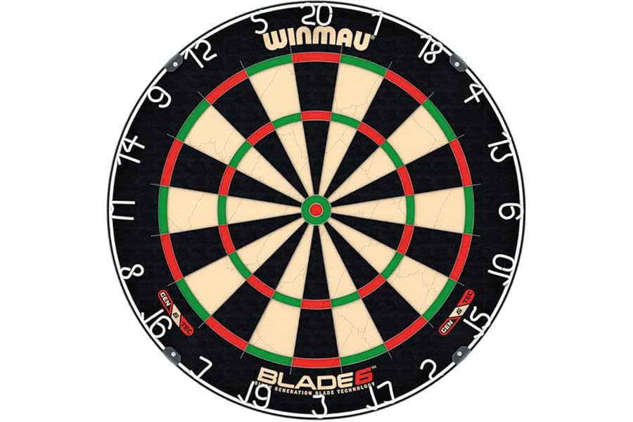 Winmau Blade X & Blade 6 Series Dartboards - Professional PDC Official Tournament Dart Board, Ultra-Thin Wire System, High-Density Sisal Construction - Designed for Elite-Level Play