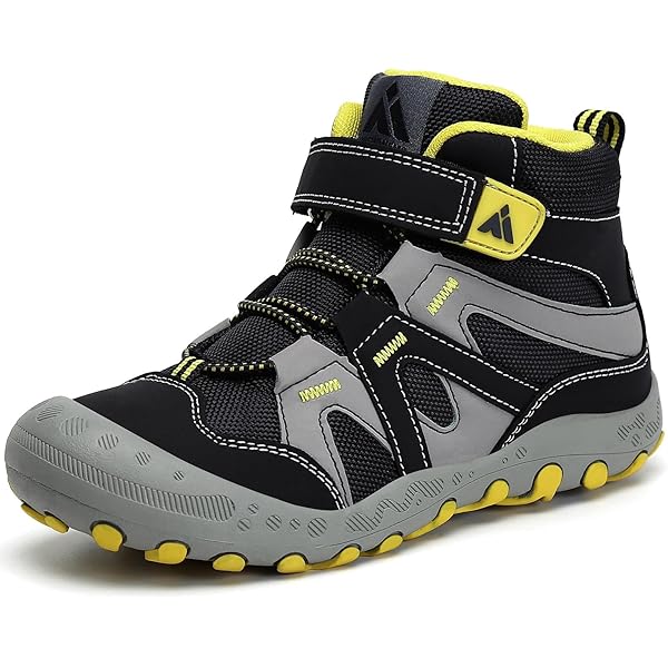 Mishansha Wandelschoenen voor kinderen, ademend, antislip, maat 24-38, Inktzwart, 24 EU