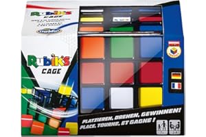 ThinkFun - 76392 - Rubik's Cage, Original Rubik's Familienspiel, Tic Tac Toe im 3D Format, Strategiespiel für Erwachsene und Kinder ab 7 Jahren, Spiel für 2 bis 4 Personen: Die Mehrspieler-Variante!