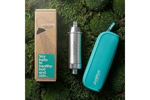Pure Blue Shower Filter | Removes Chlorine, Softens Hard Water, Keeps Hair & Skin Healthy | Start your Beauty Routine with our KDF Water Purification Filter- Chrome