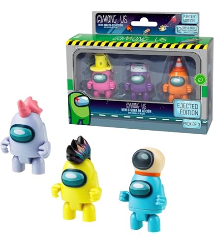 Among Us Lot De 4 Sachets Aveugles - 8 Figurines Au Total - Collection Complète