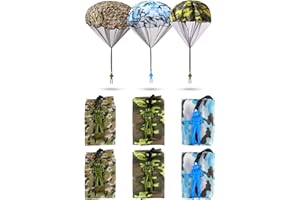 XZSKD 6 Pcs Parachute Toys for Kids, Hand Throwing Army Men, Outdoor Flying Toy for Boys and Girls Gifts, Creative Craft for Children and Adults