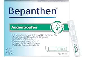 Bepanthen Augentropfen EDO Eindosenbehältnisse, 20 pzas Recipiente de una sola dosis