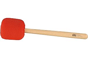 MEINL PERCUSSION Sonic Energy Gong Mallet Small – Mallet arancione con impugnatura in faggio, Sweet Tangerine – Per suonatori di gong, meditazione, percussioni – Lana di pecora, pile sintetico (MGM-S-ST)