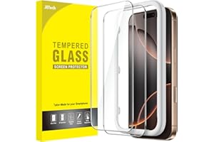 JETech Ochraniacz Ekranu do iPhone 16 Pro Max 6,9 Cala, Szkło Hartowane Film z Narzędzie Łatwej Instalacji, Przyjazny dla Przypadku, HD Przejaśniać, 2 Sztuki