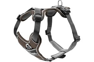 HUNTER Uprząż dla psa, brązowa/szara, 56-73 cm