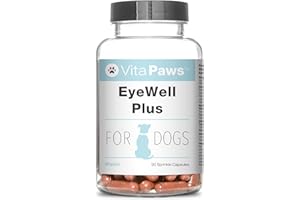 SIMPLY SUPPLEMENTS EyeWell Plus | Eye Health & Vision Supplement for Dogs | Includes Lutein, Bilberry & Vitamin C | 90 Sprinkle Capsules Ideal for Fussy Pets | UK Manufactured