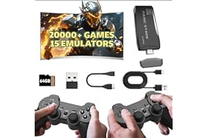 OZVAVZK Upgrade Retro Consolle Gioco Console Game Stick, Ultima Console Videogiochi 20.000+ Giochi con 2 Controller Wireless Plug & Play per TV HDMI, Regalo per ragazzi e adulti