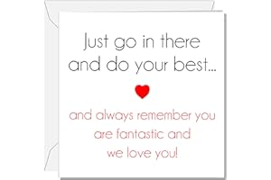 SWIZZOO Good Luck Card for Exams, New Job, College, University, School - Ideal for Son, Daughter, Boy, Girl - GCSE, A Level, Degree, Sats, Driving Test – Good luck exams card, New Job Card