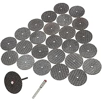 Flintronic HSS-cirkelzaagbladen, set van 6 cirkelzaagbladen, voor Dremel multifunctioneel gereedschap, reparatiegereedschap, rotatiegereedschap, voor het zagen van hout, kunststof, metaal