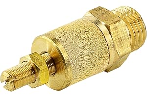 FS FITTINGSTORE Drosselschalldämpfer mit Außengewinde Abluftdrosselung Druckluft (G 1/4")