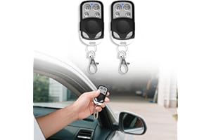 CKDSA 2 unidades de control remoto universal puerta 433,92 MHz código fijo bip control remoto garaje universal inalámbrico con 4 botones deslizantes duplicador para puerta de garaje y coche