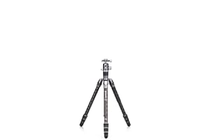 Benro Rhino Carbon Fibre Three Series Tripod/Monopod with VX30 Ballhead, 4 Leg Sections, Twist Leg Locks, Padded Carrying Case (FRHN34CVX30) MAX Height 174.5 cm