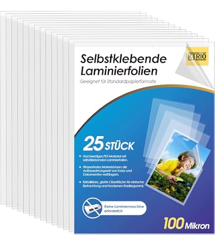 100 Pochettes Plastification A4 80 Microns Brillant - Compatible Toutes Plastifieuses