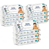 Jr. Sr. Baby Wipes With Lid | 72 Wipes x Pack of 9, 648 Wipes | Safe & Moist Wet Wipes for Babies | Prevents Rashes & Redness