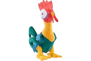 Just Play Petite Peluche dansante HeiHei de Vaiana de 28 cm de Haut avec Effets sonores, Animaux en Peluche, Jeux d’Imitation, Jouets pour Enfants de 3 Ans et Plus