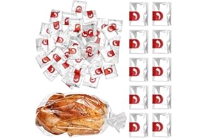 Holibanna 50 Bolsas para Horno de Pavo para Asar Cocinar para Hornear Bolsas para Asar Horno Microondas Bolsa para Cocinar para Carne Pollo Pescado Verduras