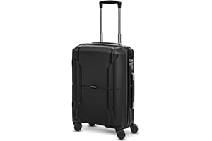 Redolz Hartschalen Kabinen-Koffer | Kleiner Trolley 40 x 20 x 55 cm aus hochwertigem, leichtem Polypropylen Material | 4 Doppelrollen für Damen & Herren (Essentials 06)
