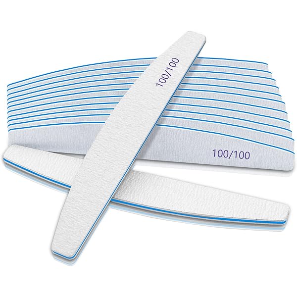 NSI Endurance Nail File 100/100 Grit - Pack Of 10, Curved, Double-Sided & Waterproof 7 thumbnail image