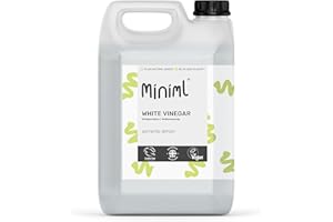 Miniml Eco White Vinegar Cleaning Sorrento Lemon Scented - All Natural Multi-Surface & Multi-Purpose Cleaner, Limescale Remover, Laundry Softener & More - 100% Vegan & Cruelty Free (5L (Pack of 1))