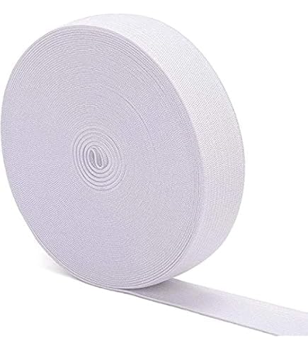 Trimming Shop Cordon élastique Plat Blanc De 75 Mm (3 Pouces) De Large, Ruban élastique Pour La Taille, Pour Travaux De Couture, Confection De Vêtements, Couture De Robe, Projets De Bricolage, 25