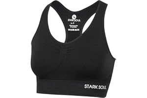 STARK SOUL Bra Light Support - Sport BH doppellagig für Damen, Größen S, M, L und XL