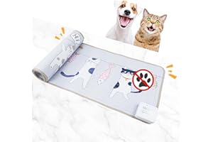 DOGNESS Électronique Tapis Anti Chat, 150cm*38cm Tapis Répulsif pour Chats, Tapis d'entraînement Électronique pour Empêcher Les Chiens et Les Chats de s'approcher du Canapé, du Lit