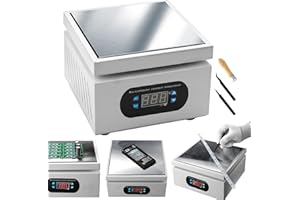 MOCOLI Heizplatte, Digitale LED Kochplatte Mikrocomputer Elektrische Heizplatte 500W 150X150mm Labor Heizplatte Wissenschaftliche Laborausrüstung Laborbedarf Elektrische Löt-Heizplatte Schweißer-Heizplatte