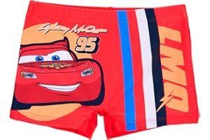 Disney Pixar Cars Maillot de Bain pour Garçon, Short de Bain pour Enfant, Tailles 3 à 6 Ans