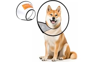 Mogokoyo Dog Cat E-Collar Protection Cone, Pet Wound Healing Head Cone Animal Medical Surgery Recovery Neck Collar