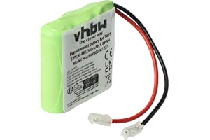 vhbw batteri kompatibel med Commodore CT300 trådlös fast telefon (300 mAh, 3,6 V, NiMH)