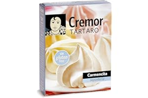 Carmencita Cremor Tártaro, Sin Gluten, Estuche con 6 Sobres, 30 g
