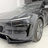 Tesla Model Y Juniper (2025+) Uyumlu &Ouml;n Tampon Sis Farı Kaşı Kaplama Seti (4 Par&ccedil;a) (Parlak Siyah)
