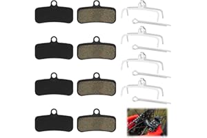 leruiyezs 4 Pares Pastillas Freno for Shimano BR-MT520 Juego de 4 Pares con Resorte Alta Durabilidad y Rendimiento Compatible con Sistemas de Frenos de Disco para MTB, Descenso, Carreras y Bicicletas