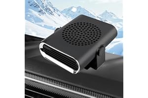 TESDUTI Car Heater, 12V 150W Portable Car Heater Plug in Cigarette Lighter, Fast Heating Fan Car Windshield Defogger, 360 °Rotatable Windscreen Defogger, Car Windshield Defroster Demister for Cars, SUV