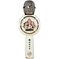 OTL Technologies K Pop Demon Hunters Microphone de karaoké sans fil à LED avec mode changeur de voix Doré