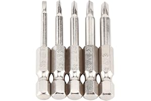 OUMEFAR Zestaw bitów z trójkątną głowicą 5 szt. 50 mm długość 1/4 cala chwyt sześciokątny trójkątny magnetyczny elektryczny śrubokręt bity TA1.8 TA2.0 TA2.3 TA2.7 TA3.0