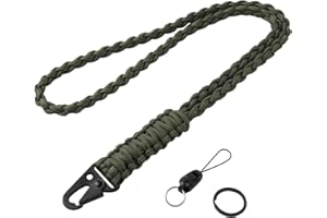 Vicloon Cordones Largos para el Cuello, Paracord Llavero Correa, Corto Cordón para Cuello Llaves, Aplicable a Llaves Tarjetas de Identificación Soporte, Oficina, Escuela