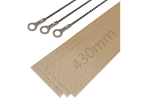 VEIKEN 3 resistenze di ricambio per sigillatrice termica da 40 cm. Maglia in teflon da 430 mm, filamento da 450 mm di larghezza 3 mm. Filamenti per termosaldatrici da 400 mm