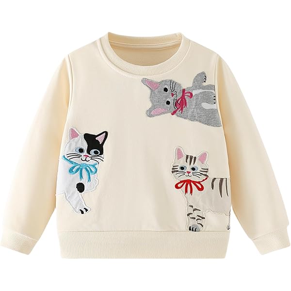 JinBei Longsleeve Shirt Meisjes Katoen - Comfortabele Pofmouwen Top Met Ronde Hals Voor 104-146