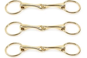 KULLALOO Acheter des mors de cheval Hobby : lot de 3 mors d'eau simplement cassés (doré)