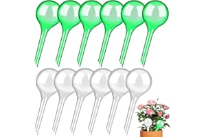 WWMILY 12 PCS Plant Watering Bulbs Automatic Watering Globes Plastic Self-Watering Globes Garden Water Device for Plant Indoor Outdoor (Color B)