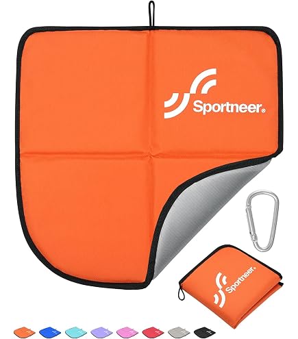 Willingood Confezione da 2 cuscini pieghevoli, impermeabili, per esterni, isolanti, per bambini, con 2 tasche, per giardino, stadio, caccia, campeggio, escursioni, picnic
