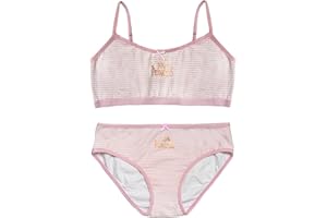 LAPHILO Conjunto de lencería para niña y niña, de algodón, conjunto de sujetador y braguitas, cód. 6281