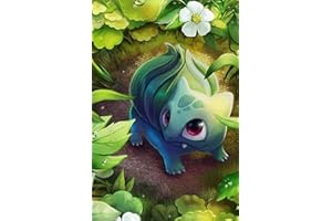 DVBQQWE Kit de peinture diamant 5D pour adultes Bulbizarre Peinture par numéro avec strass 30,5 x 40,6 cm