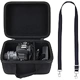 co2CREA Duro Viaggio Caso Copertina per Canon EOS M50 / Canon EOS M50 Mark II Fotocamera Mirrorless（Nero+con cinghie）（solo sc