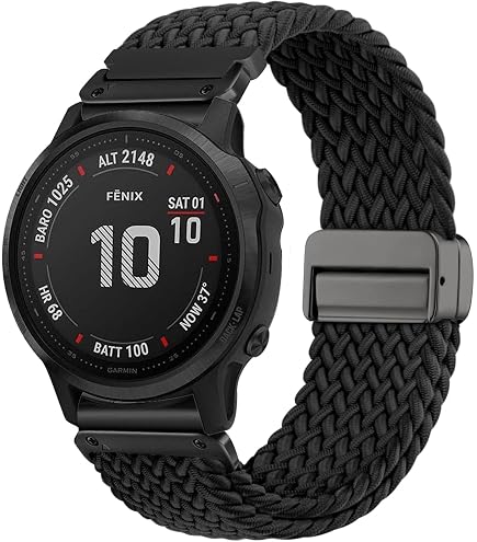 QuickFit Silikon-Armband Für Garmin – Magnetisch, 20mm, Atmungsaktiv, In Rosa (kompatibel Mit Fenix 7S, 6S U.a.)