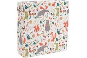 ZIGJOY Cuscino Alzasedia per Bambini Alza Sedia Cuscino Sedia Bambino Cuscino Rialzo Sedia per Bambini Portatile, Smontabile, Regolabile, Lavabile zoo bianco